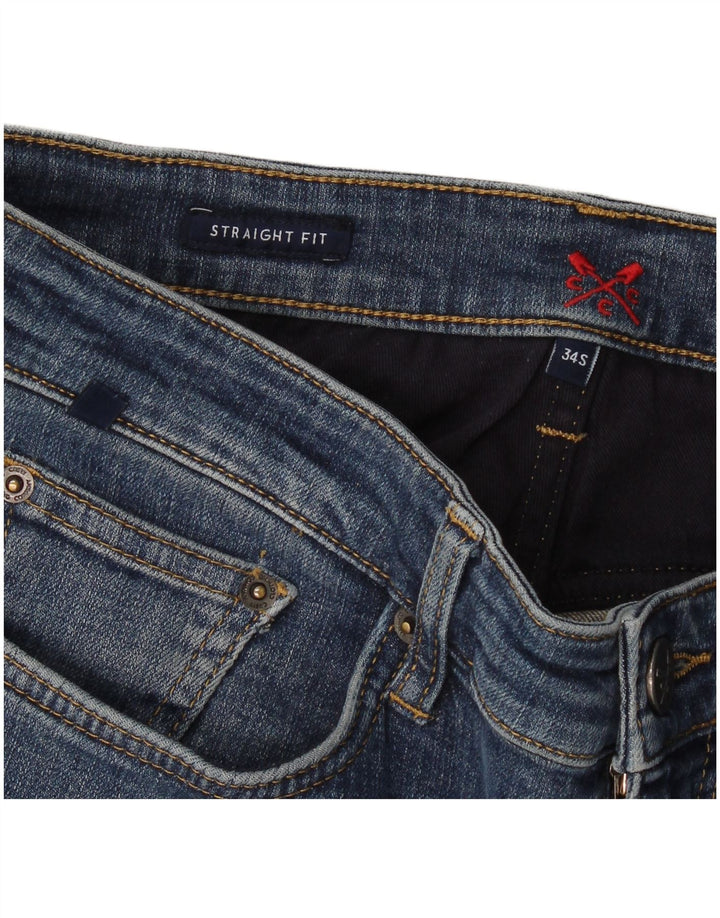 Crew Clothing Dame Straight Jeans W34 L29 Blå