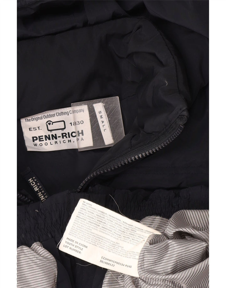 Woolrich Penn-Rich polstret hættejakke til kvinder UK 10 Small Navy Blue