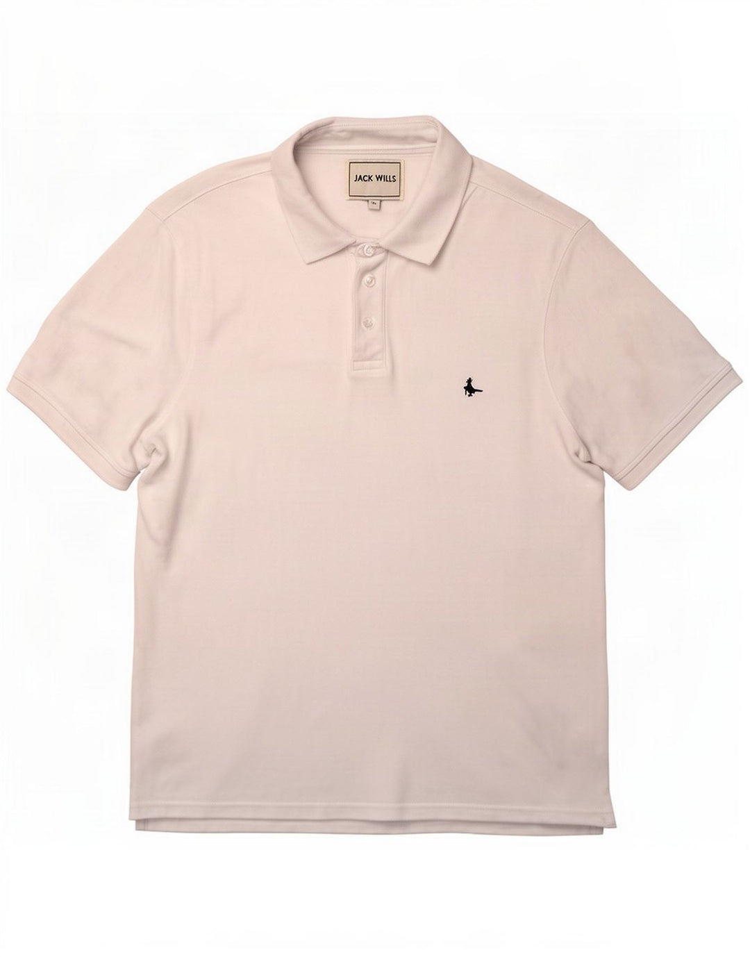 Jack Wills herre poloshirt 2XL hvid bomuld