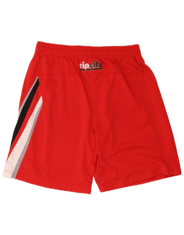 Adidas Herre Portland Trail Blazers Graphic Sports Shorts XL Rød Colourblock