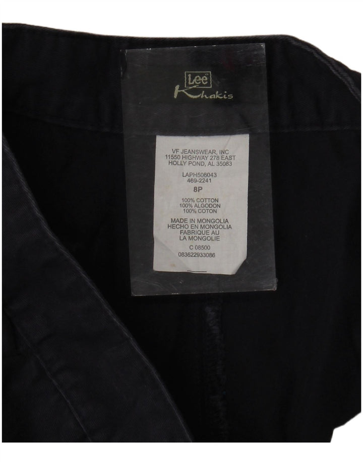 Lee Kvinder Khakis Lige jakkesæt US 8 Medium W30 L28 Navy Blue