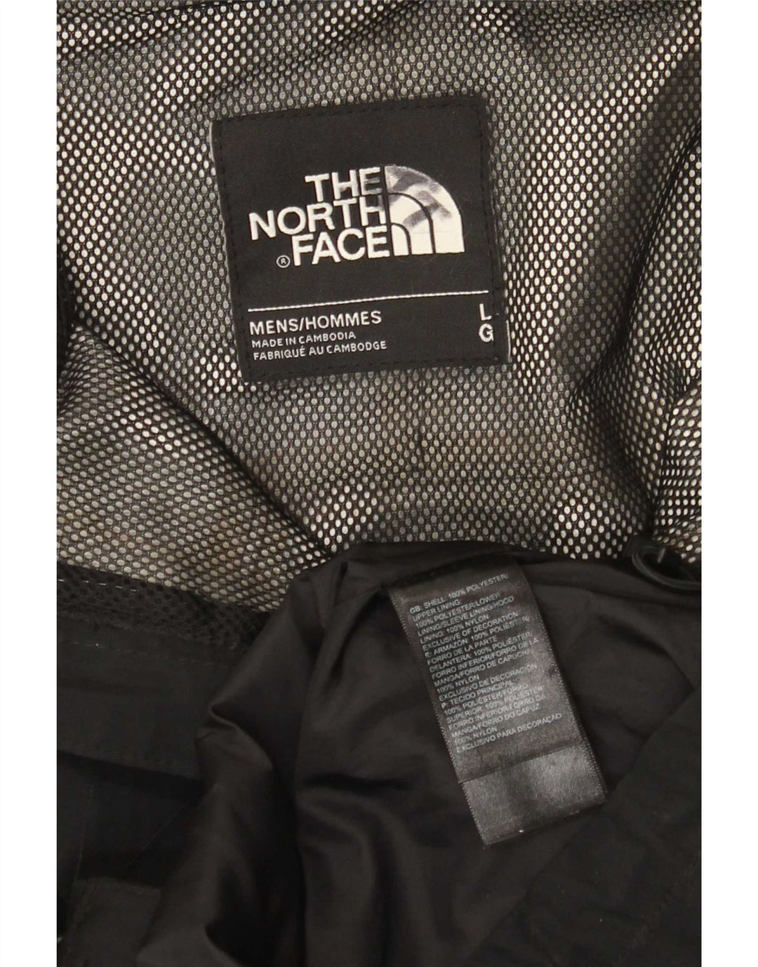 The North Face Herre Hooded Windbreaker Jacket UK 40 Large Black Polyester