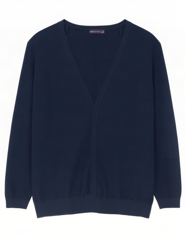 Marks & Spencer Dame oversized cardigan sweater UK 18 XL Navy Blue