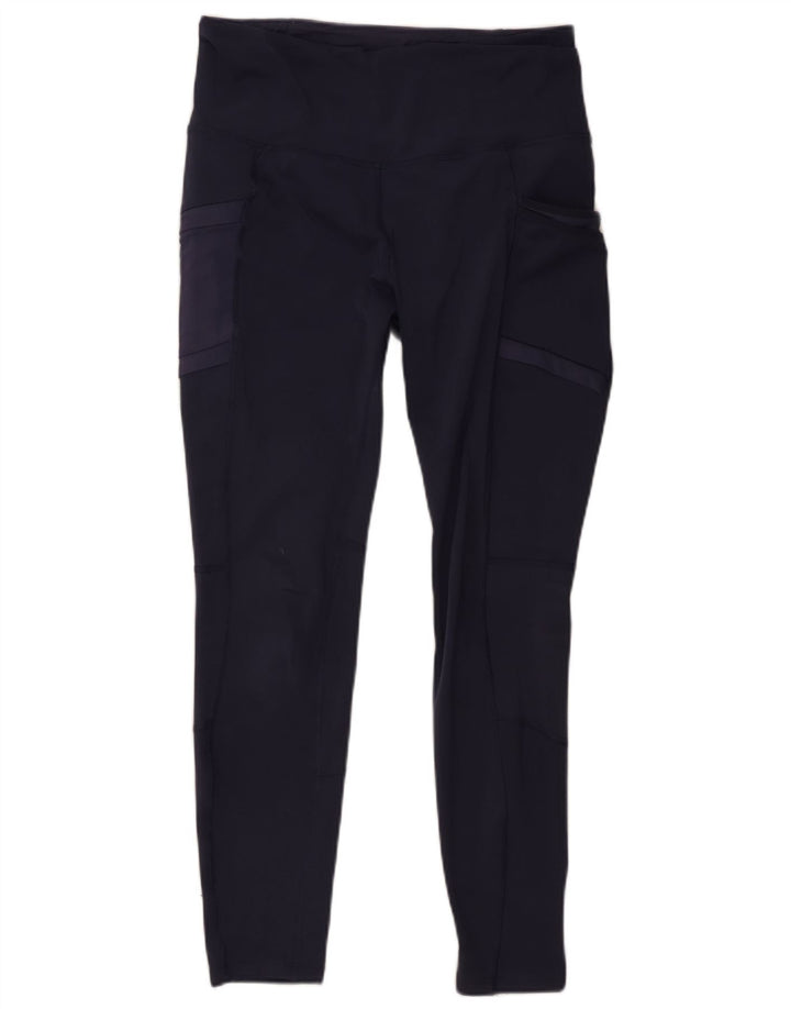 Columbia Womens Omni-Shade Leggings Medium Navy Blue Polyester