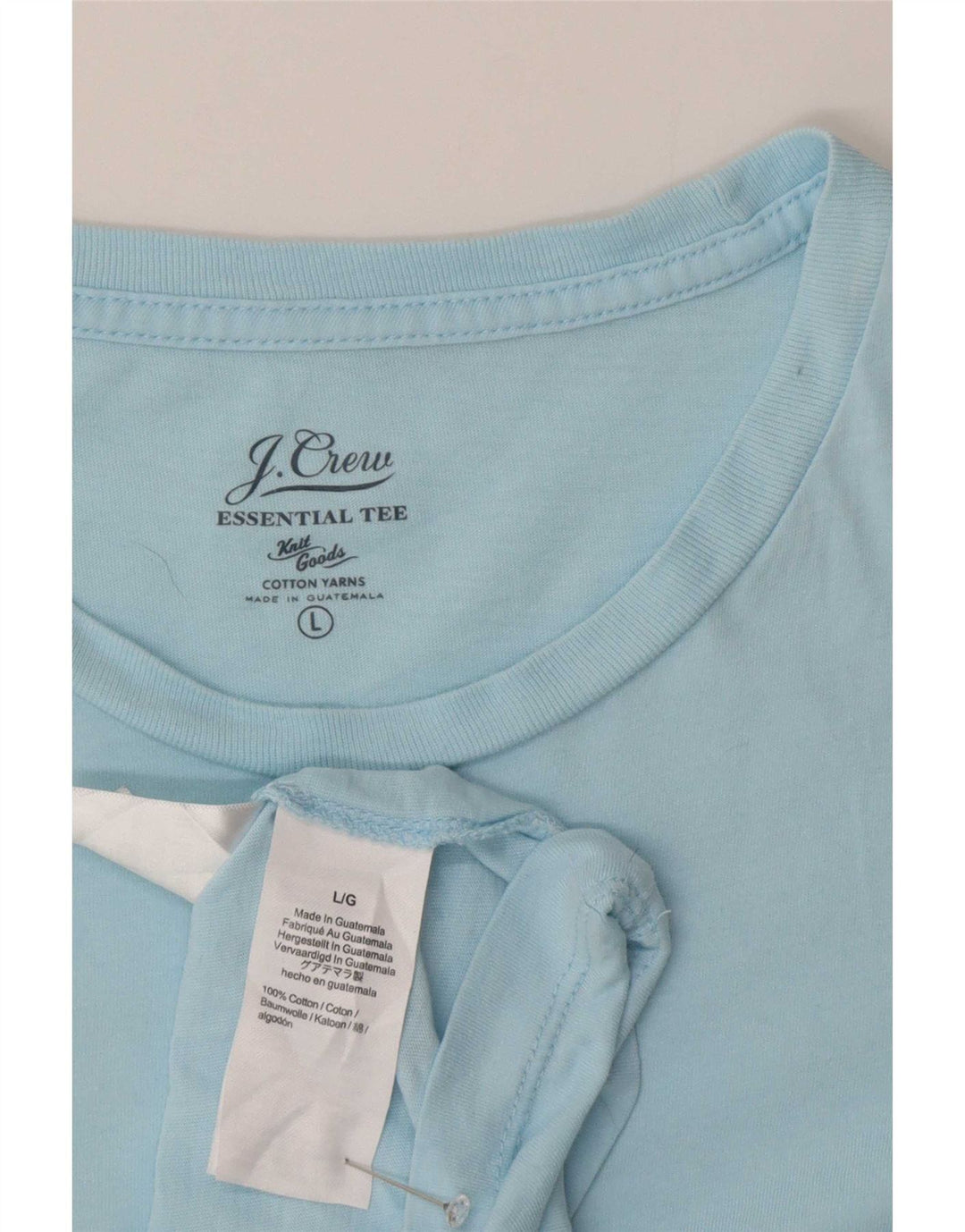 J. Crew Herre T-Shirt Top Stor Blå Bomuld