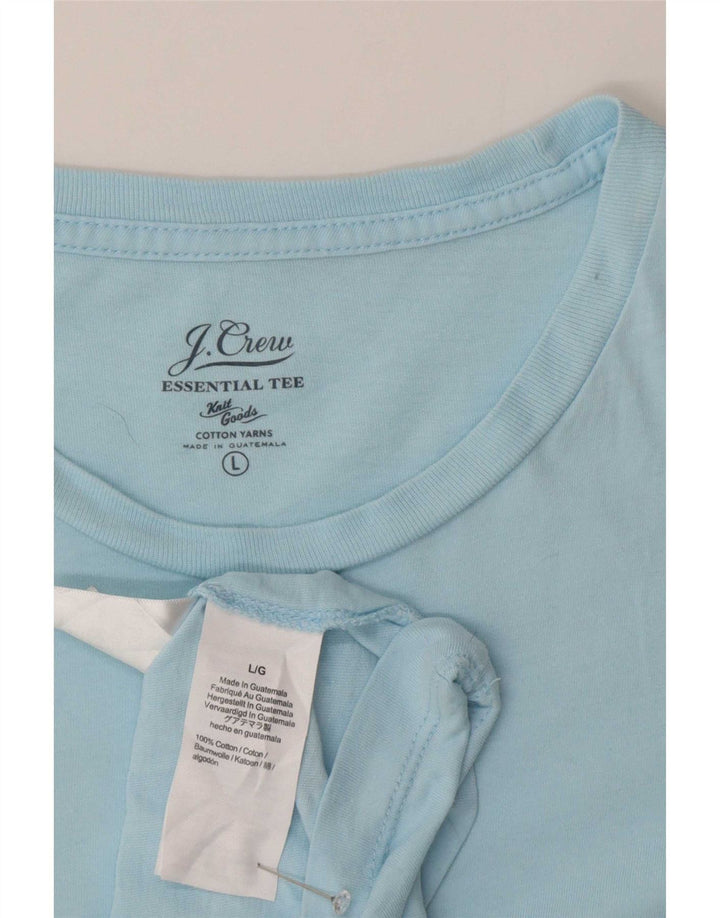 J. Crew Herre T-Shirt Top Stor Blå Bomuld