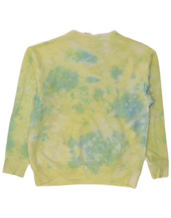 Levi's Herre Relaxed Graphic Sweatshirt Jumper Medium Green Tie Dye Bomuld