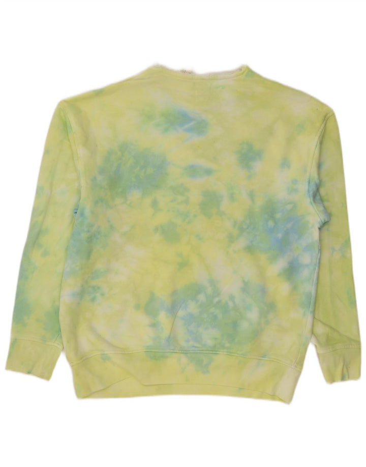 Levi's Herre Relaxed Graphic Sweatshirt Jumper Medium Green Tie Dye Bomuld
