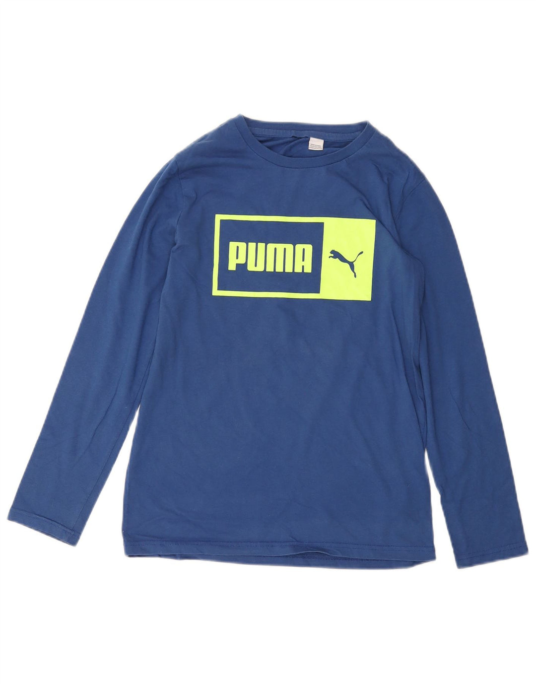 PUMA Herre grafisk top Langærmet lille blå bomuld
