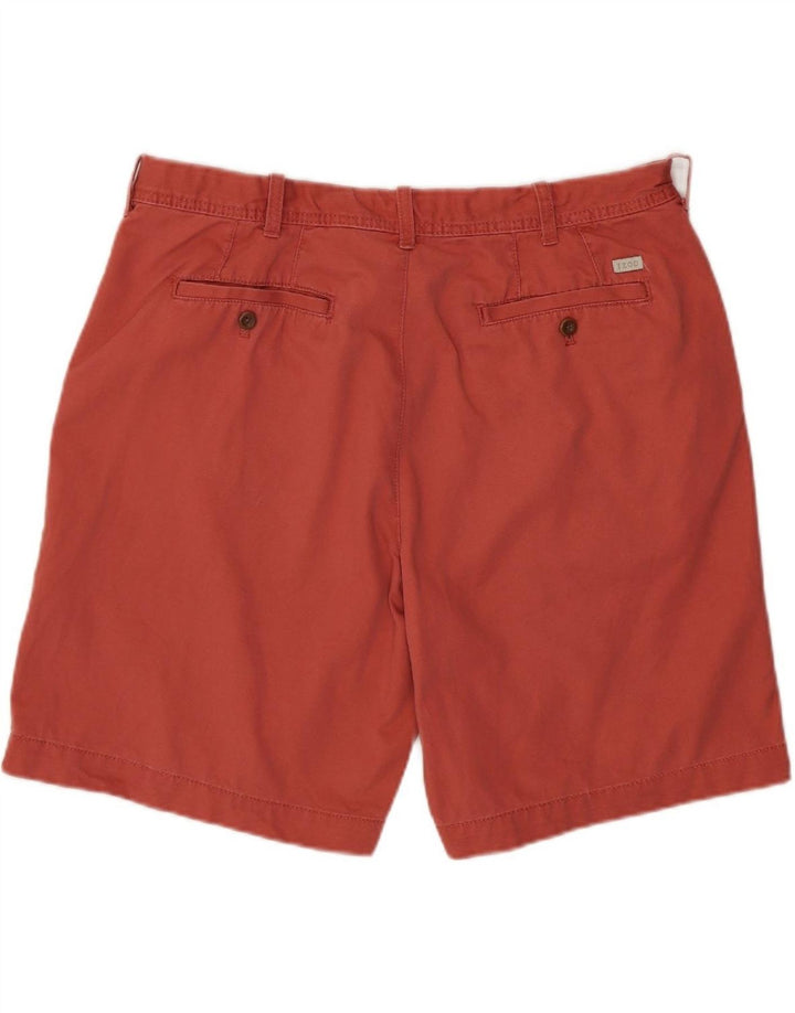 IZOD Mens Chino Shorts W36 Large  Pink Cotton