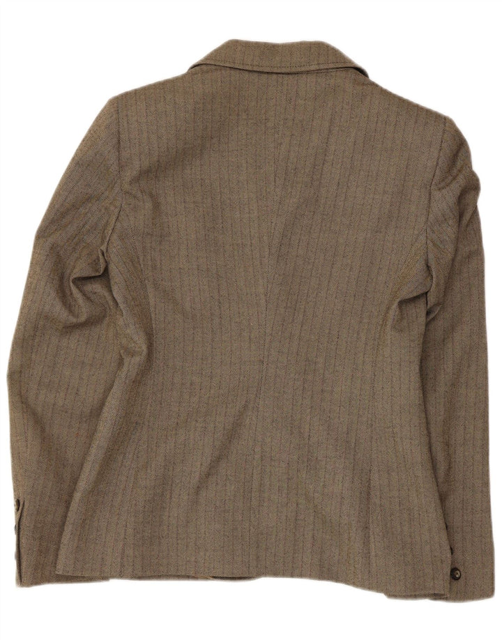Mila Schon Dame 2 Button Blazer Jacket IT 42 Medium Khaki Sildeben