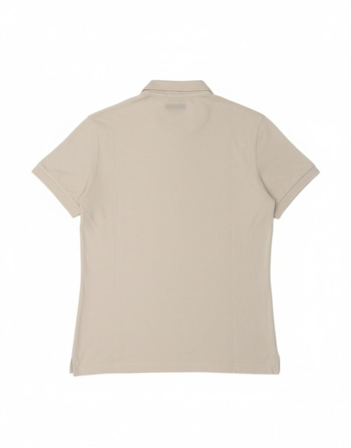ARMANI JEANS Mens Polo Shirt XL White Cotton