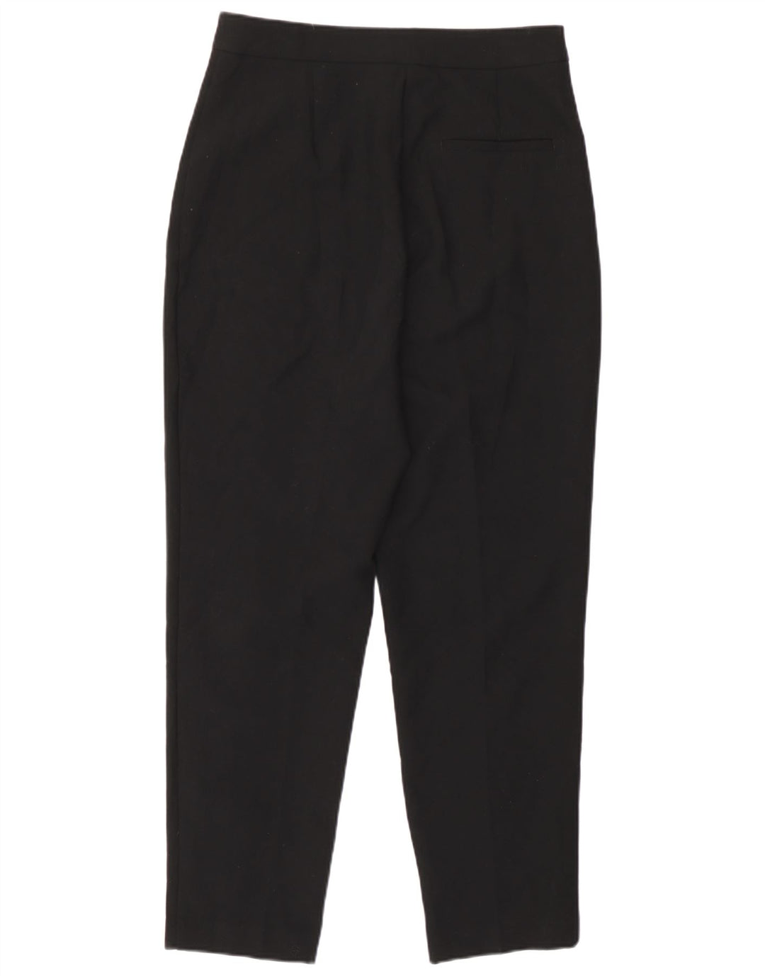 Zara Womens Tapered Cropped Trousers Medium W28 L23 Sort Polyester