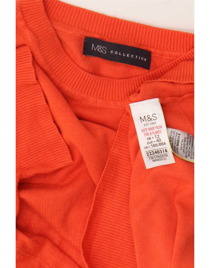 Marks & Spencer Dame sweater med rund hals DK 12 Medium Orange