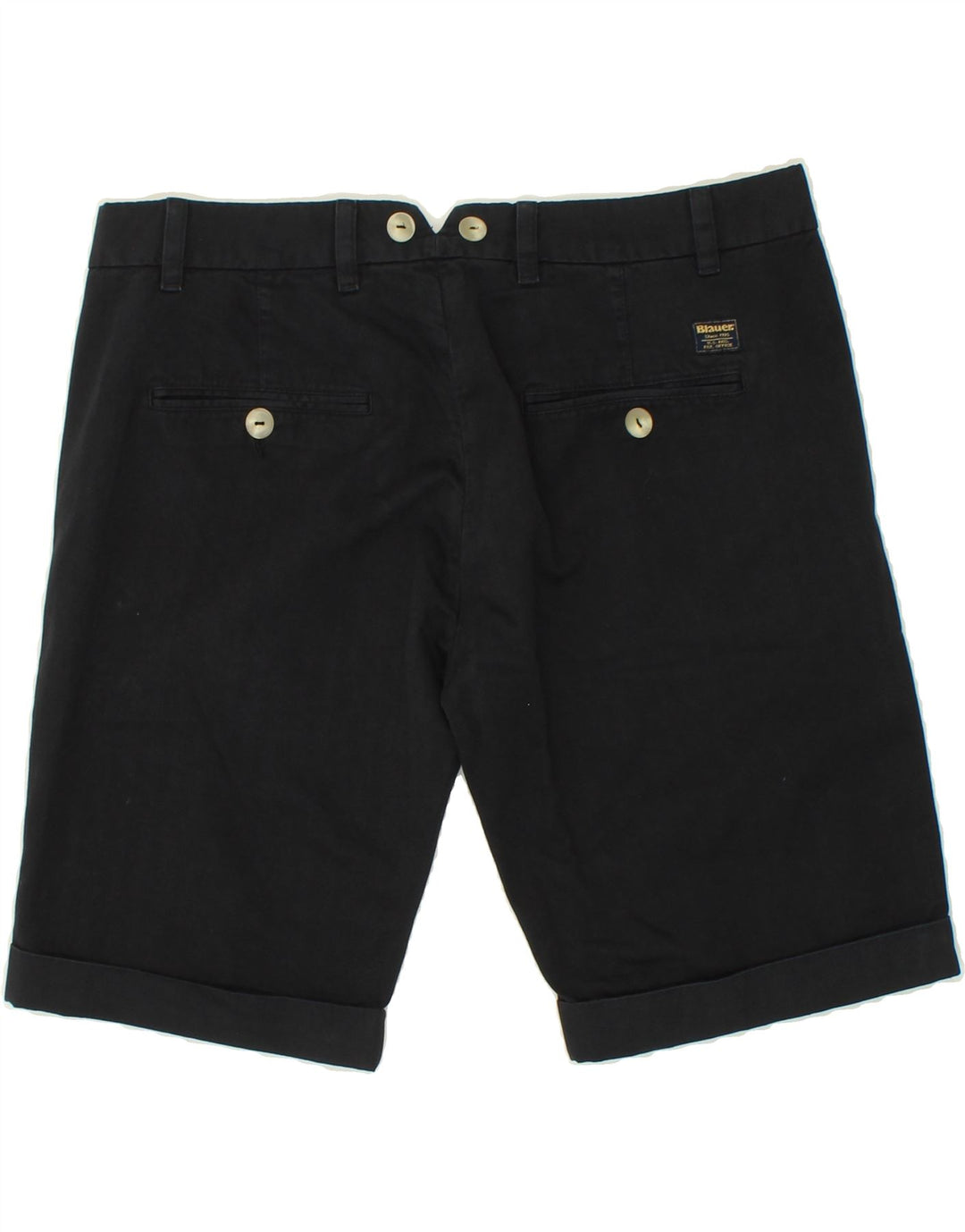 BLAUER Mens Chino Shorts W34 Large Navy Blue Cotton Vintage Blauer and Second-Hand Blauer from Messina Hembry 
