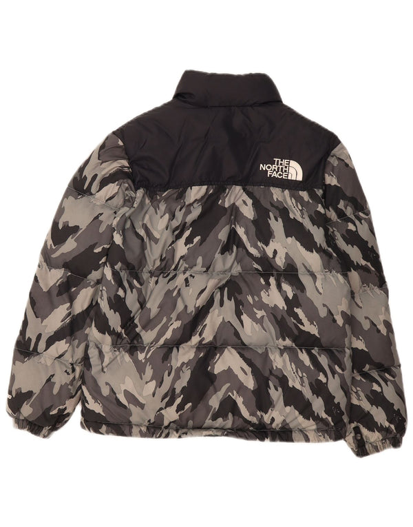 The North Face Boys Polstret Jakke 11-12 År Stor Grå Camouflage