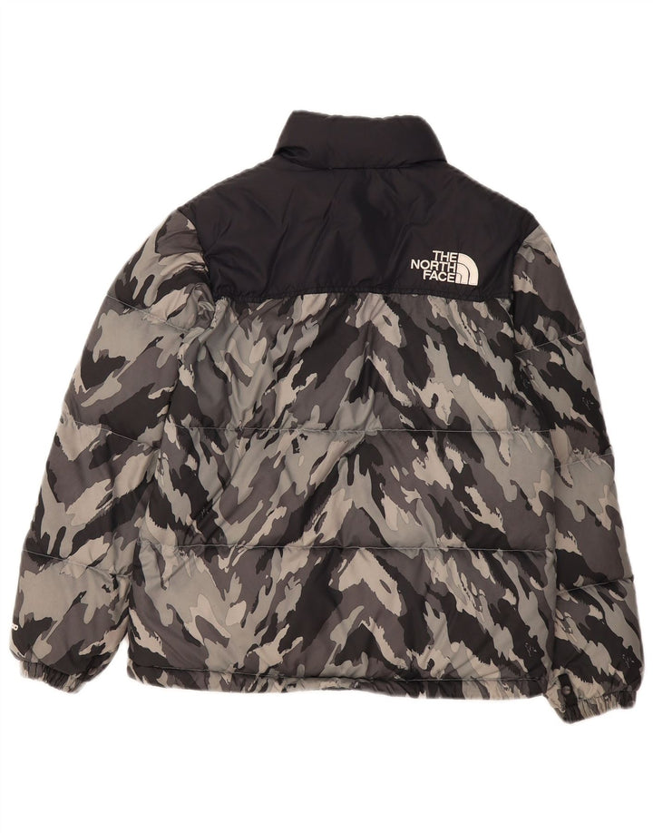 The North Face Boys Polstret Jakke 11-12 År Stor Grå Camouflage