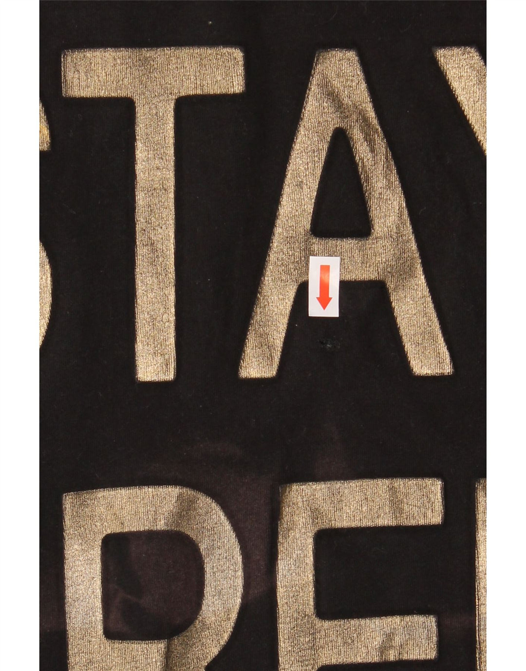 Trussardi Jeans Dame Grafisk T-Shirt Top UK 14 Medium Sort