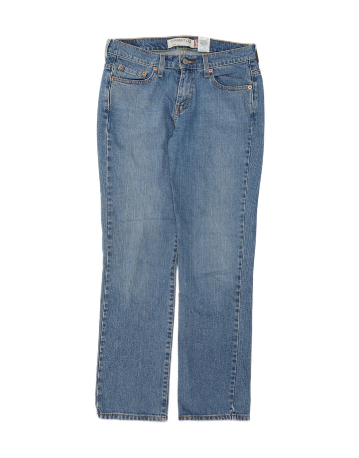 LEVI'S Dame 505 lige jeans US 6 Medium W30 L31 Blå Bomuld