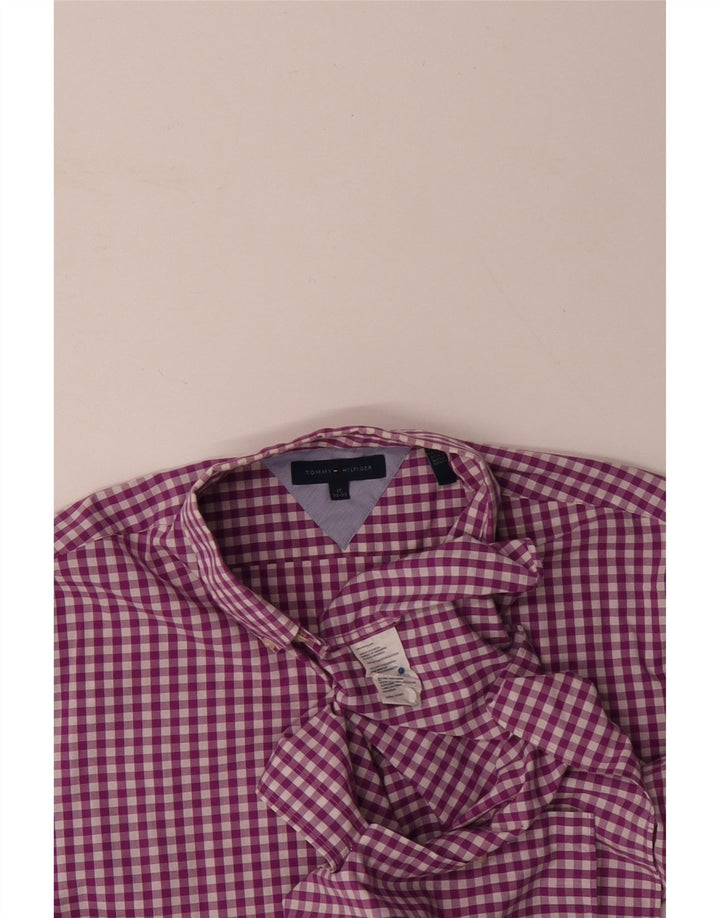TOMMY HILFIGER Herreskjorte str. 17 XL Lilla Gingham Cotton