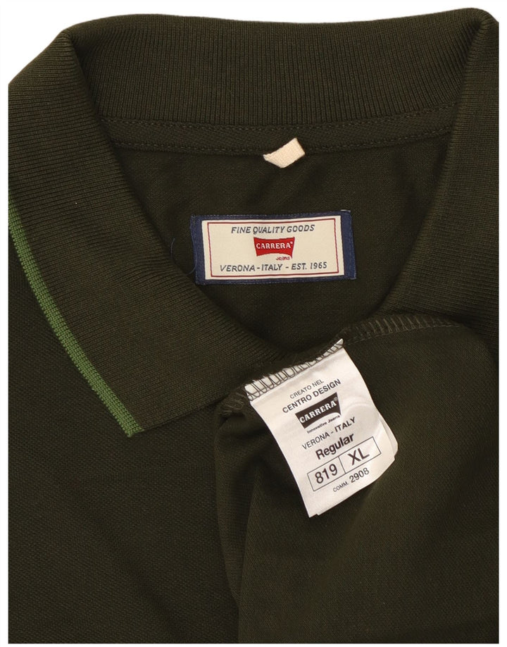 Carrera herre poloshirt XL Khaki Bomuld