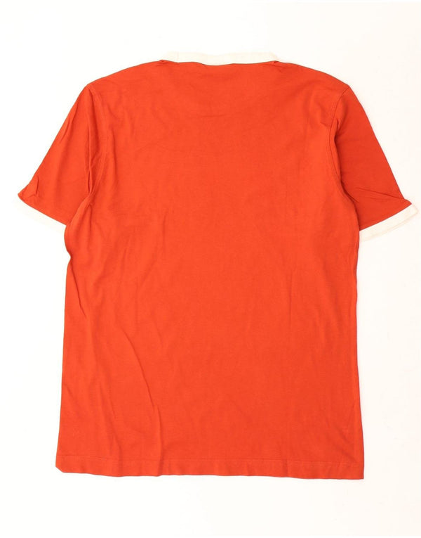Puma Herre Grafisk T-Shirt Top Stor Orange Bomuld