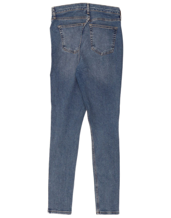 Topshop Dame Jamie Skinny Jeans UK 12 Medium W30 L34 Blå Bomuld