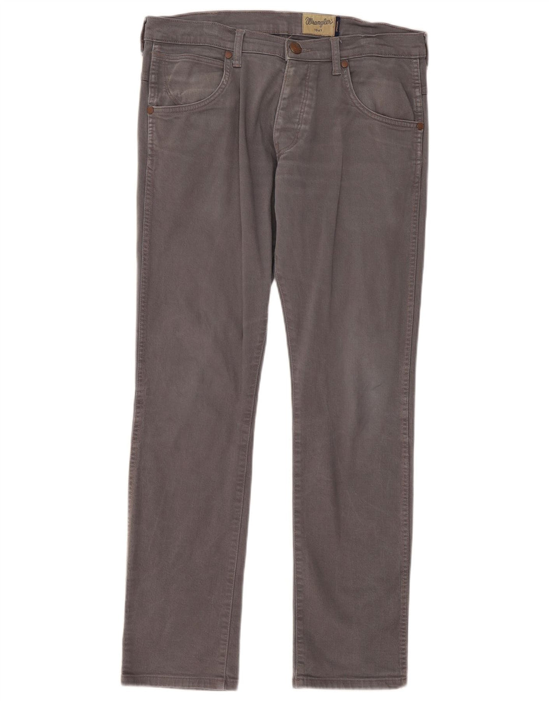 Wrangler Herre Spencer Slim Straight Jeans W32 L32 Grå Bomuld