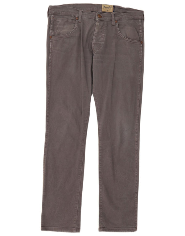 Wrangler Herre Spencer Slim Straight Jeans W32 L32 Grå Bomuld