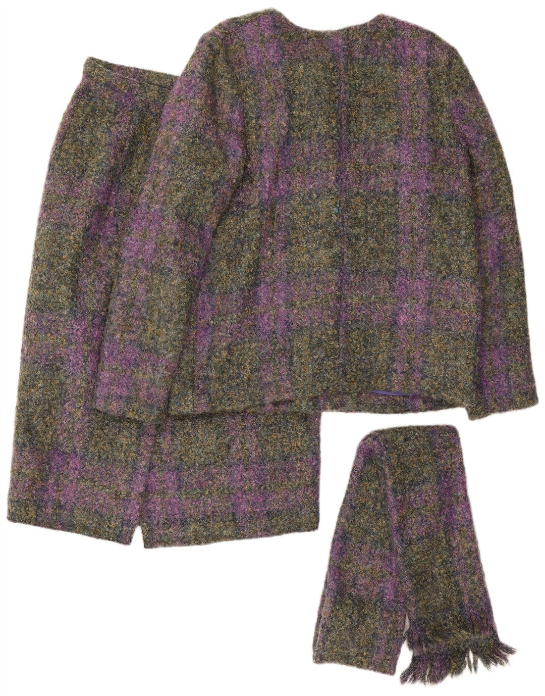 Castleisland Womens 2-delt nederdelsæt UK 12 Medium W32 Flerfarvet tern