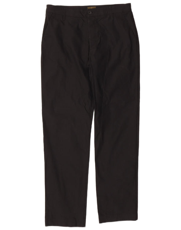 Calvin Klein Herre Khakis Lige Chinobukser W34 L33 Sort Bomuld