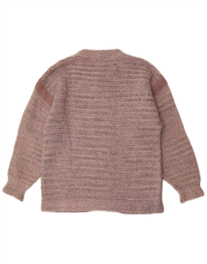 Nanette Dame Cardigan Sweater UK 16 Stor Pink Stribet