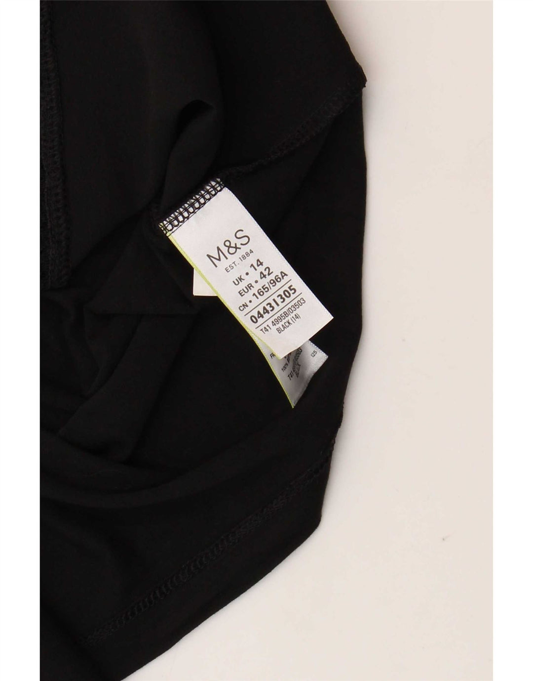 Marks & Spencer Damebluse Top UK 14 Stor Sort Viscose