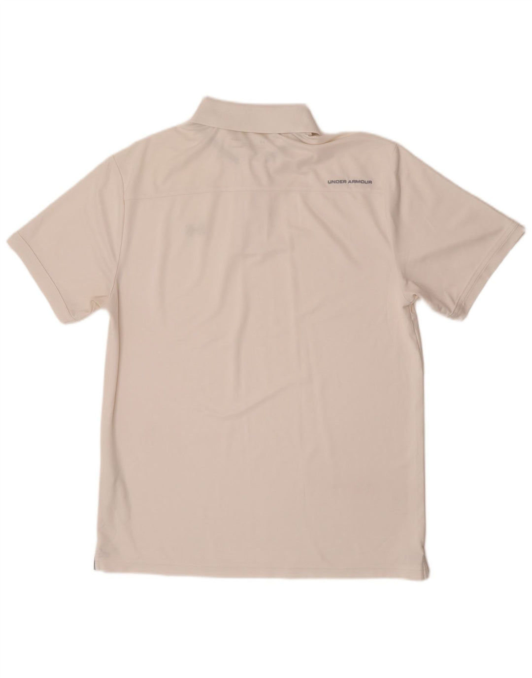 Under Armour Herre Heat Gear Polo Shirt Large White Polyester