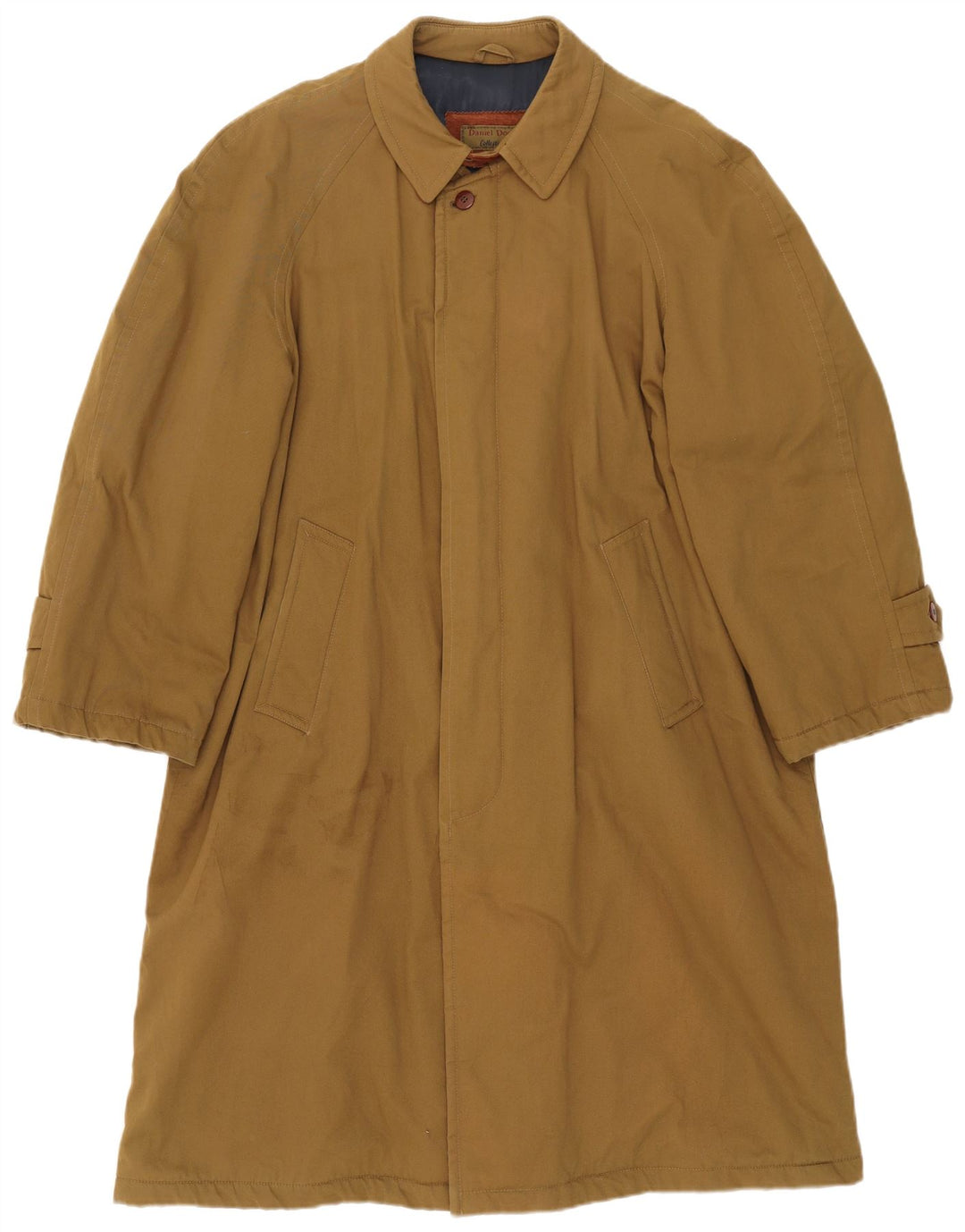 Daniel Dodd Herre Loose Fit Overfrakke IT 48 Medium Khaki