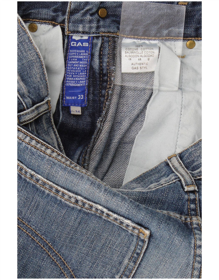 Gas Herre Bootcut Jeans W33 L29 Blå Bomuld