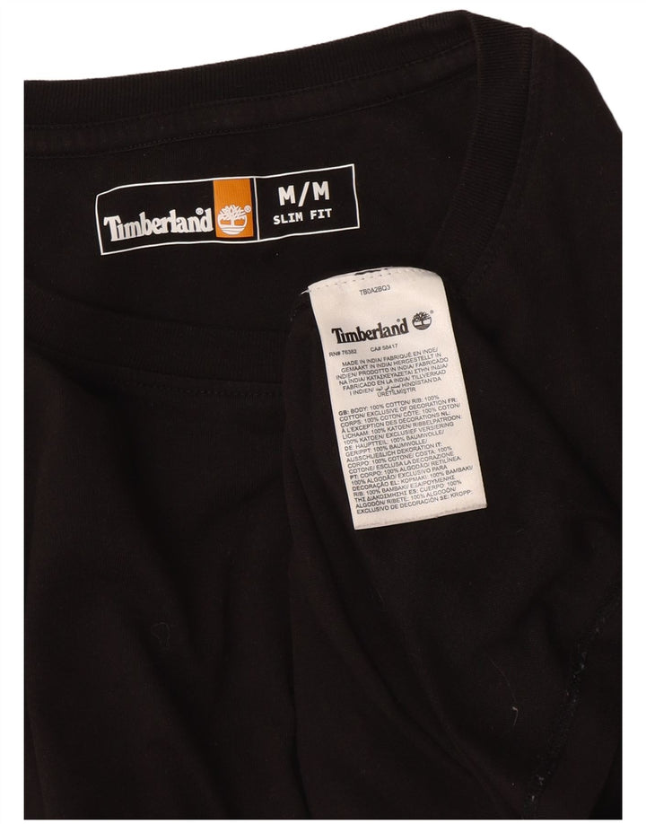 Timberland Herre Slim Fit Top Langærmet Medium Sort Bomuld