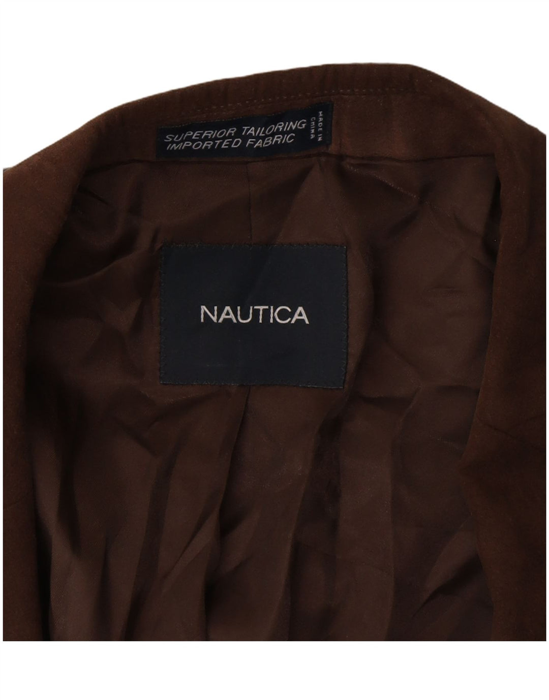 NAUTICA Herre 2-knaps blazerjakke UK 42 XL Brun