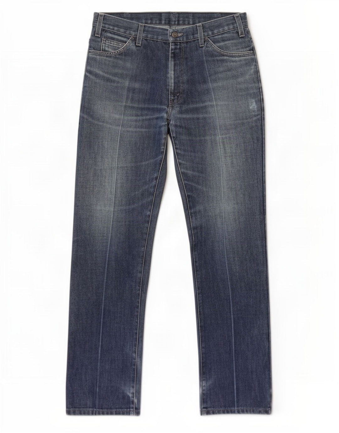 Levi's Men Distressed Straight Jeans W33 L34 Blå Bomuld