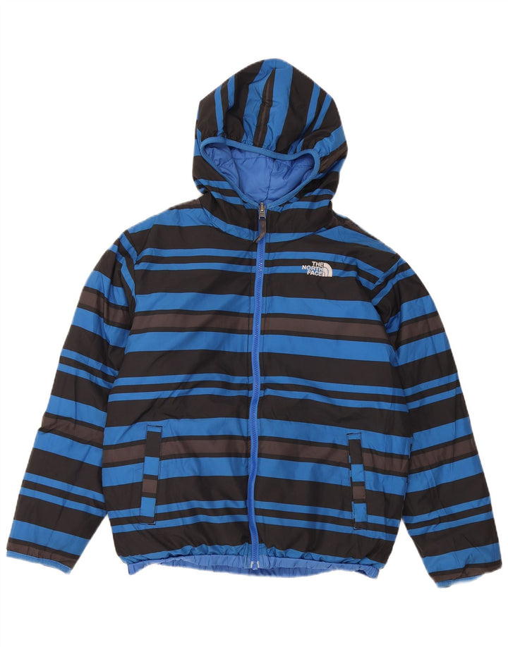 The North Face Boys Hætte Vendbar Polstret Jakke 12-13 År Stor Blå