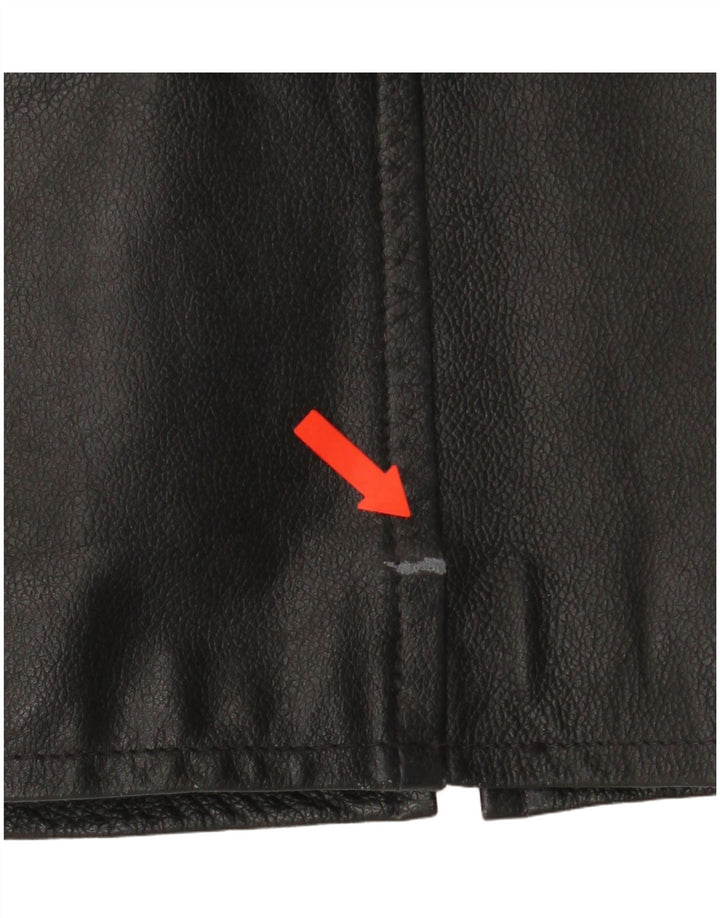 4 You Herre Læderjakke UK 38 Medium Sort Læder