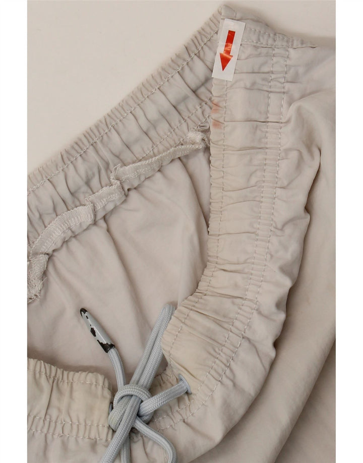 Zara Badeshorts til mænd store hvide nylon