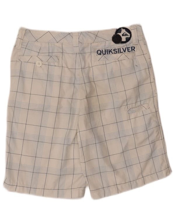 QUIKSILVER Grafiske Casual Shorts til mænd W30 Medium White Ternet polyester