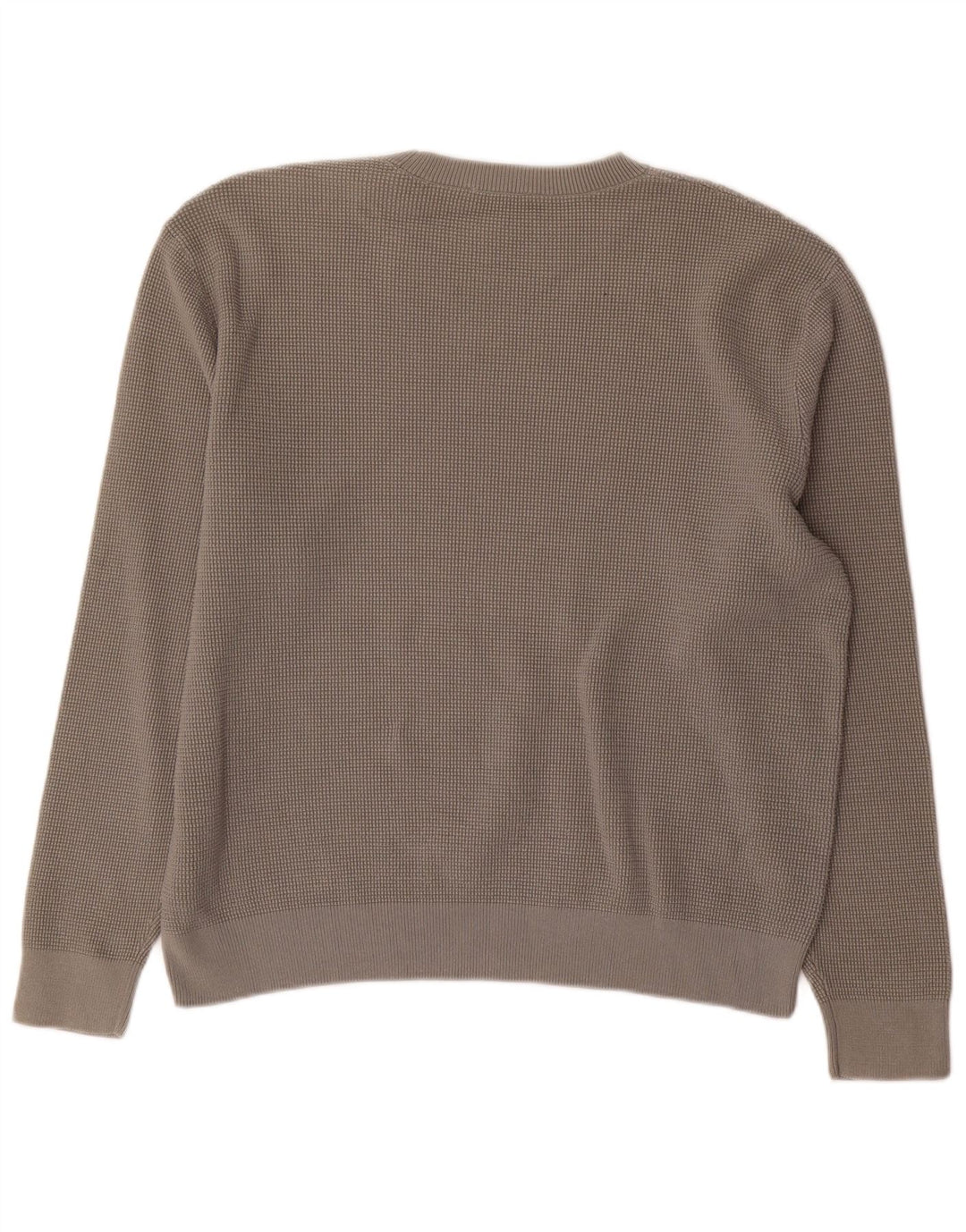 Cos Herre sweater med rund hals, stor grå bomuld
