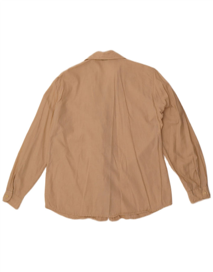 Benetton Dameskjorte UK 14 Medium Beige Bomuld