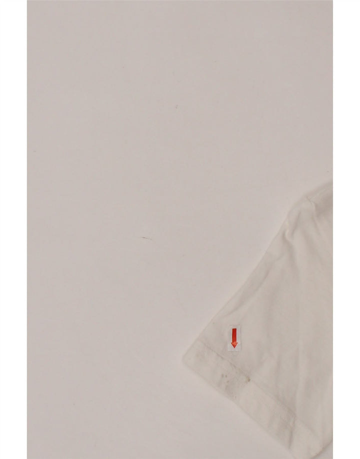 PUMA drenge grafisk t-shirt top 9-10 år hvid bomuld