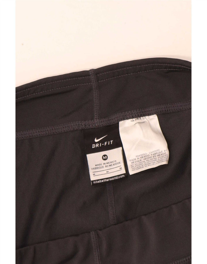 Nike Dame Dri Fit Sports Shorts UK 12 Medium Sort Polyester