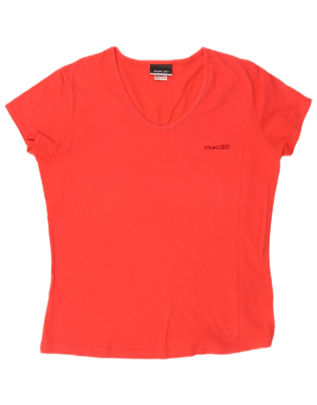 REEBOK Womens T-Shirt Top UK 14 Large Red Cotton