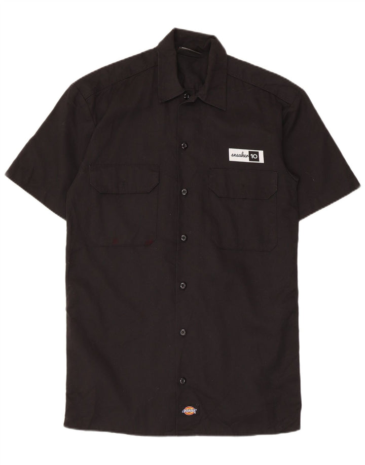 Dickies Kortærmet Herreskjorte XS Sort Polyester
