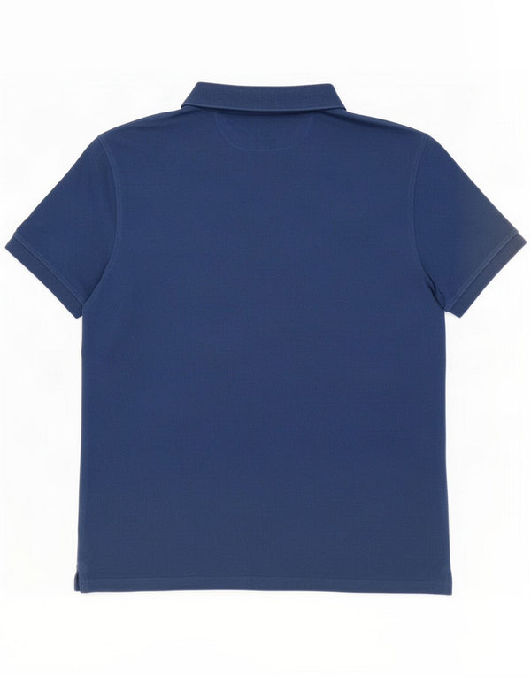 Massimo Dutti Poloskjorte til mænd XL Navy Blue Cotton